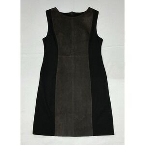 Rag & Bone Harrow Suede Designer Mini Dress Womens 12 Gray Luxury Full Zip